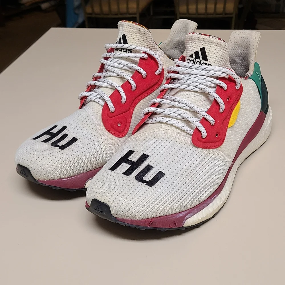Adidas Pharrell Solar Hu boost running sneakers size 11 1/2 - Picture 2 of 11